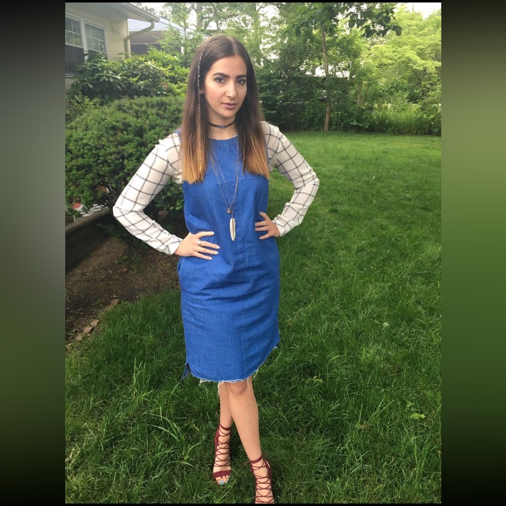 Sleeveless Denim Dress